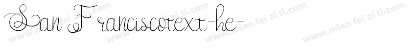 San Franciscotext-he字体转换